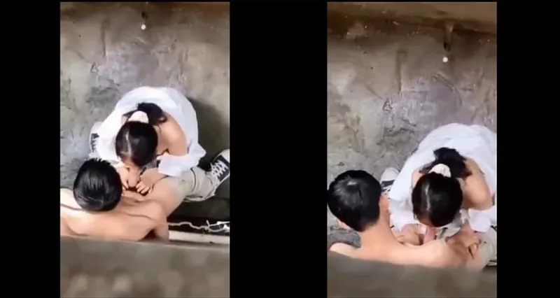 Quay lén em em học sinh bj cho nhân tình trong hẻm