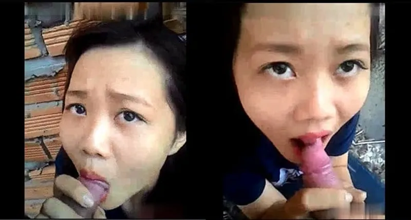 Cô bạn gái liếm cò ở vườn sau nhà